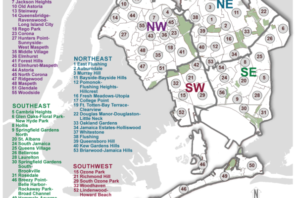 Map 1. Queens Neighborhoods
